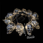 1.5M 10LED Halloween LED Light String Horror Eyeballs Pumpkin Spider Bat Skull Lamp Trick Or Treat Happy Halloween Party Decor