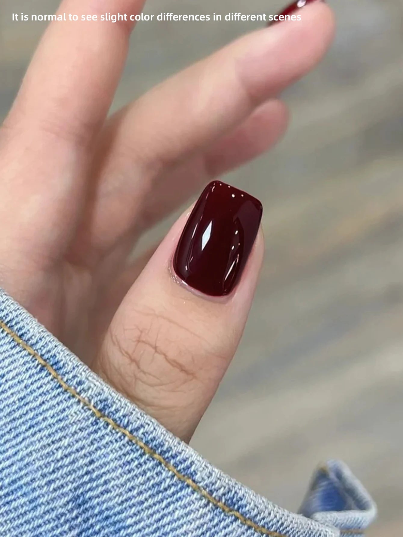 1pc 15ml Wine Red Gel Nail Polish Starter Pure Soak Off No Wipe Nail Gel Polish Suitable For All Seasons