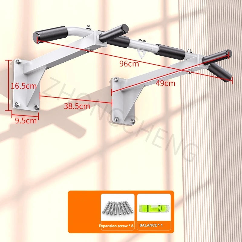 Horizontal Bar Household Indoor Wall Pull Up Device, Perforated Single Pole Lifting Ring, Home Fitness Equipment