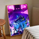 1pc F-Fortnites Game Poster Stickers Print Wall Art Canvas Painting Waterproof For Living Room Bedroom Home Decor