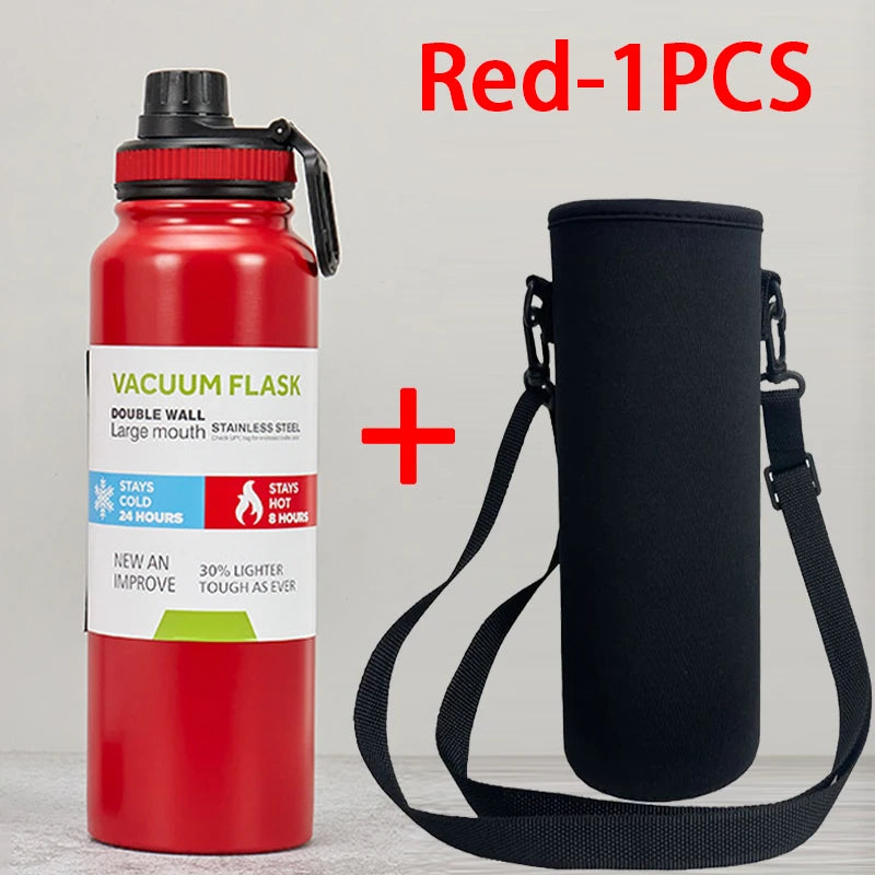 600/800/1000ML Outdoor Thermos Water Bottle Stainless Steel Insulated Cup Keeps Cold and Heat Thermal Mug Travel Vacuum Flasks