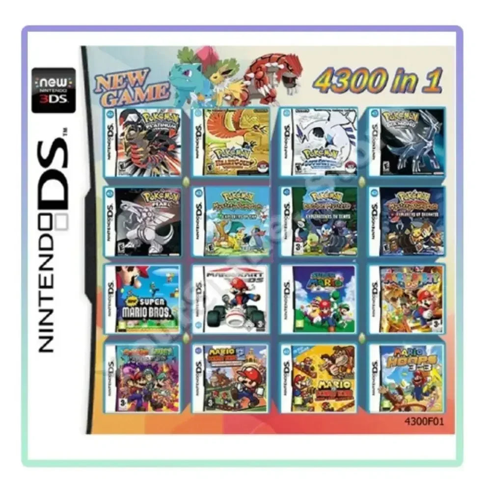 DS/NDS/3DS/NDSL Game Cartridge – All-in-One Video Game Collection for Handheld