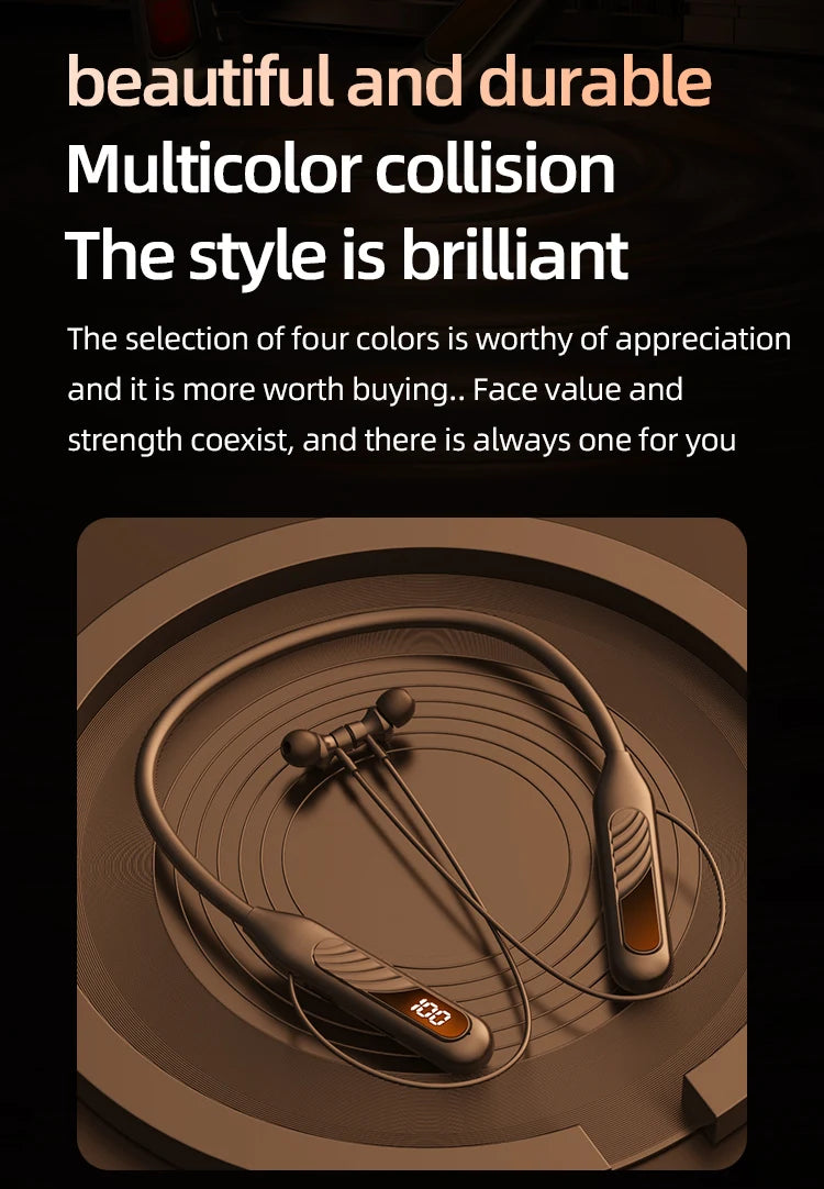 BT8 Wireless Bluetooth Earphones Headphones Outdoor Sports Headset 5.3 With Charging Bin Display Touch Control Earbuds for Muisc