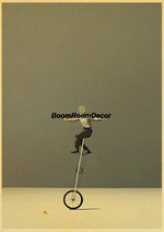 Retro Abstract Creative Poster Kraft Paper Nostalgia Canvas Prints Modern Landscape Coffee Bar Wall Art Posters Living Decor