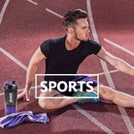 500ml Layered Protein Bottle Powder Shaker with Powder Storage Container Large Water Bottle Water Bottle with Wire Stirring Ball