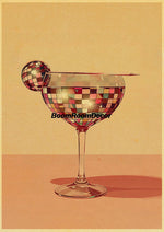 Retro Abstract Creative Poster Kraft Paper Nostalgia Canvas Prints Modern Landscape Coffee Bar Wall Art Posters Living Decor