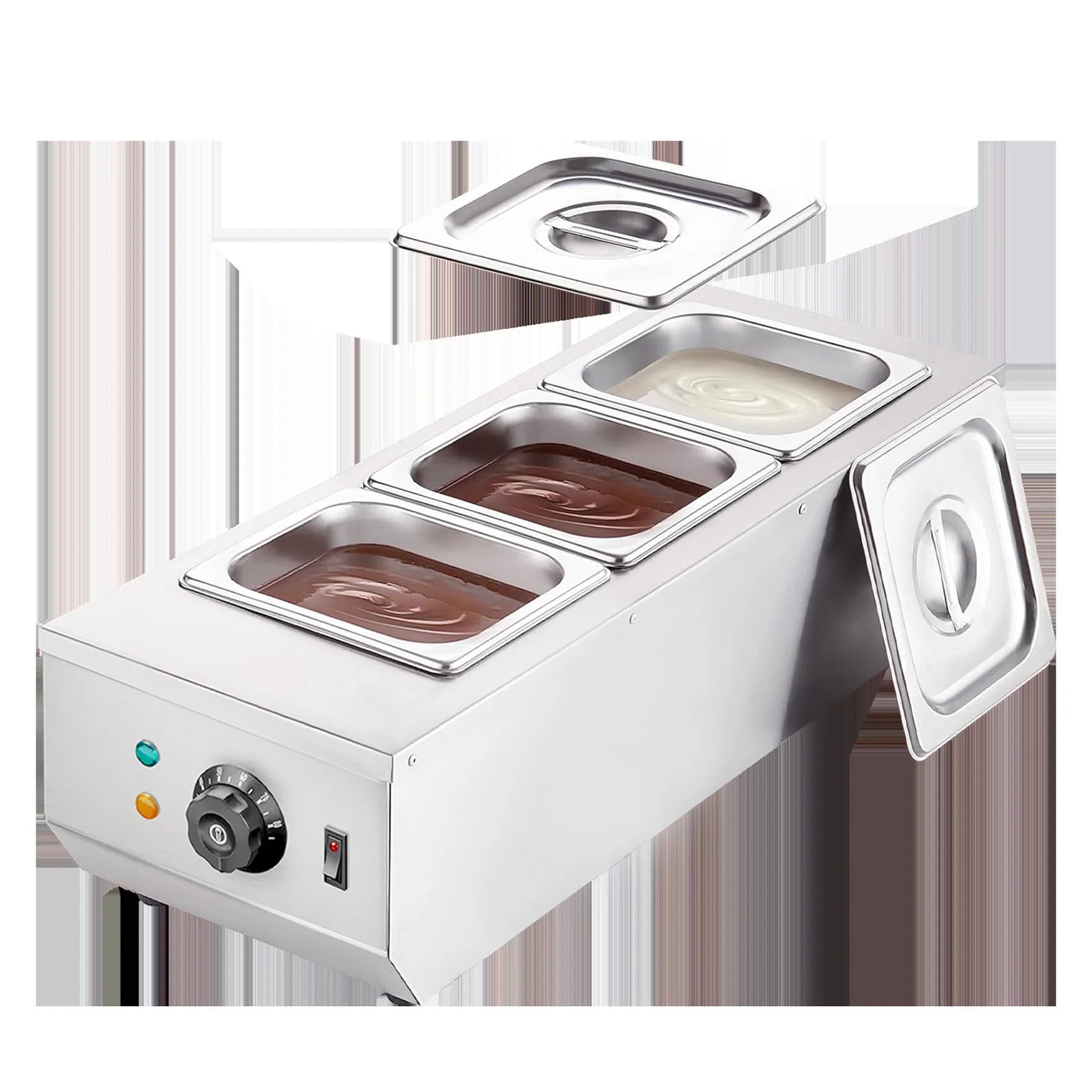 Singwinner 2 3 Tanks Electric Chocolate Tempering Machine Chocolate cascade Melting Pot for Kitchen home appliance