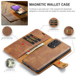 Detachable Magnetic Leather Case for Samsung Galaxy S24 S23 S22 Plus Ultra A14 A24 A34 A54 A53 A15 A35 A55 5G Wallet Card Holder