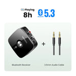 UGREEN AUX RCA Bluetooth Receiver Adapter for Home Stereo System, HiFi 3.5mm RCA Bluetooth Adapter for Old Stereo Receiver