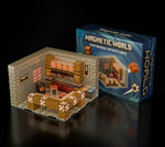 Magnetic Building Blocks Mine World Magnet Cube Set for Boy Girl Kid Age 3+ DIY Pixel style Model Base plate STEM Toy Baseplate