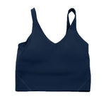 Sports yoga bra with a gathered U-back