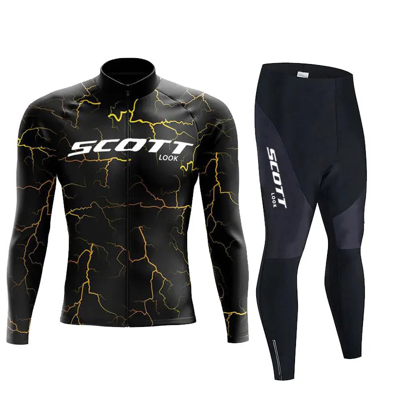 2025 Autumn Cycling Long Sleeve Jersey set Bike Uniform Sports Bicycle spring Clothing MTB Clothes Wear Maillot Ciclismo suit