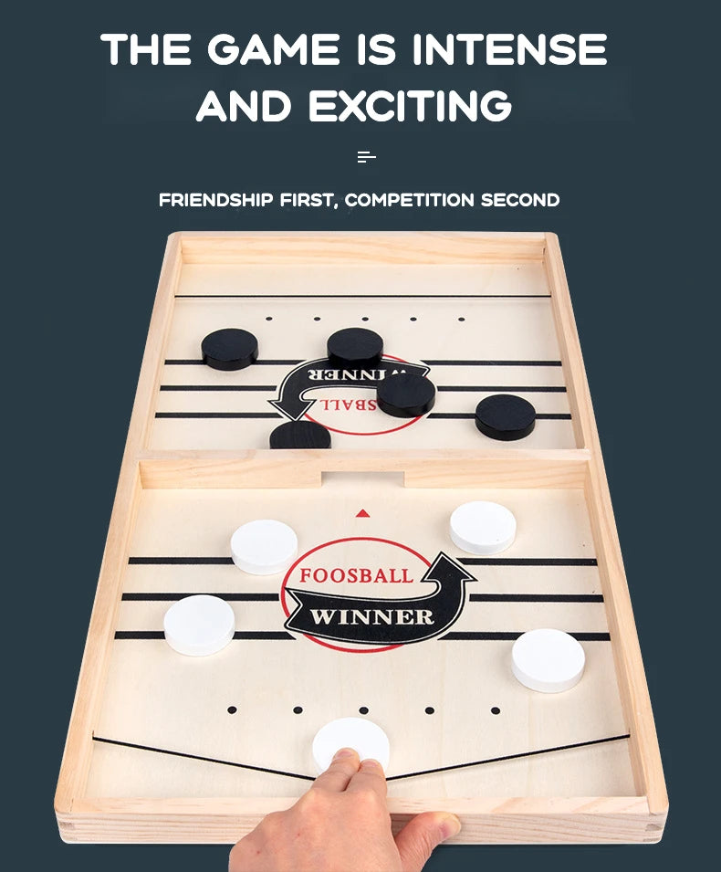 Wooden Billiard Board Game Foosball Winner Games Table Hockey Game Catapult Chess Parent-child Interactive Fun Competitive Toy