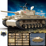 Germany Series Tank III L WW2 Military Series Tank Building Blocks  Bricks Model Set for Kids Educational Toys Christmas Gifts