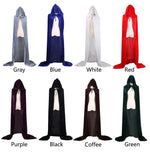 Christmas  Grim Reaper Cloak Velvet long Hooded Unisex cape for  Devil Witch Wizard Halloween Christmas Cosplay cloak