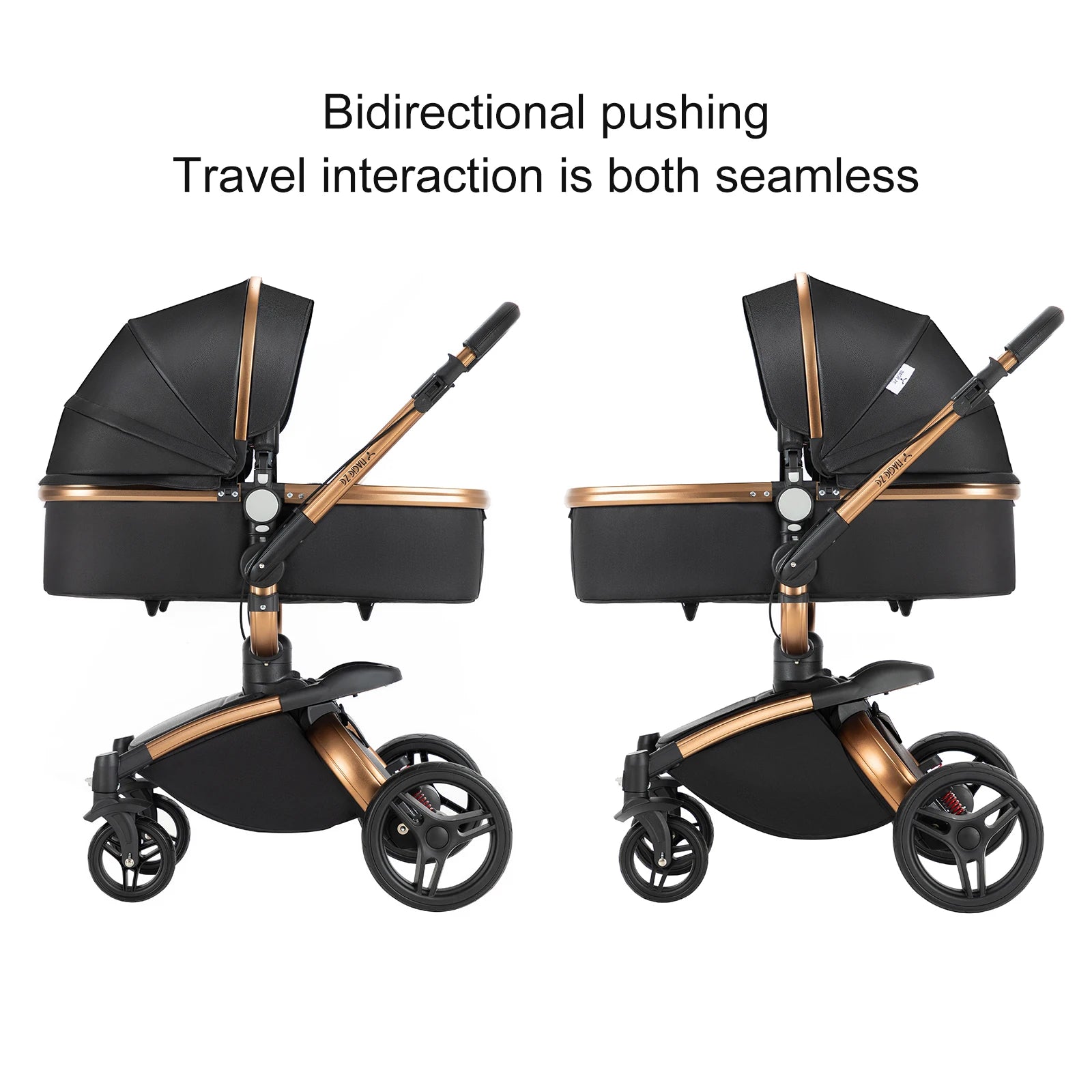 3 in 1 Lightweight High Landscape Baby Stroller Cart Carriage for Newborn Luxury Pushchair