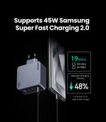 【Korean Plug】UGREEN 160W GaN Charger PD3.1 QC4.0 Quick Charge For Macbook Pro Laptop iPhone 16 15 Pro Max  Xiaomi Tablet iPad