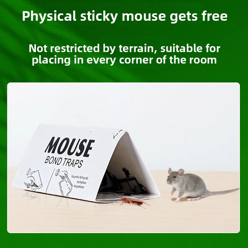 Indoor Strong Adhesive Fly, Mouse, Cockroach, and Ant Trap with Bait High-Efficiency Catcher