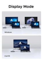 UGREEN USB-C HUB to 4K60Hz HDMI RJ45 Gigabit PD100W SD&TF USB3.0 5Gbps Splitter for MacBook Laptop Accessories Docking Station