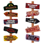 1set Halloween Party decor Welcome Sign Halloween Scary Themed Outdoor Yard Signs Decor Halloween Party Home Garden Decor