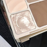 1pc Luxurious Matte Highlighter Bronzer Palette Smudge-Proof Contouring Coverage for Flawless Face Shading & Grooming