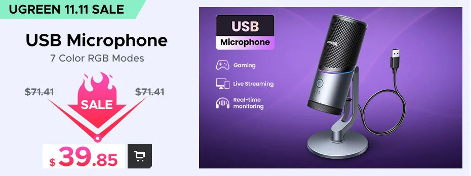 UGREEN HiTune S5 TWS Open Ear Clip Wireless Earbuds Bluetooth Sports Earphones Headphones in Mic with Earhooks & Ear Hook