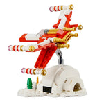 Bricklink MOC Ideas Space Wars Spaceship Wings Fighter Christmas Version 4002019 Aircraft Building Blocks Toys For Children Gift