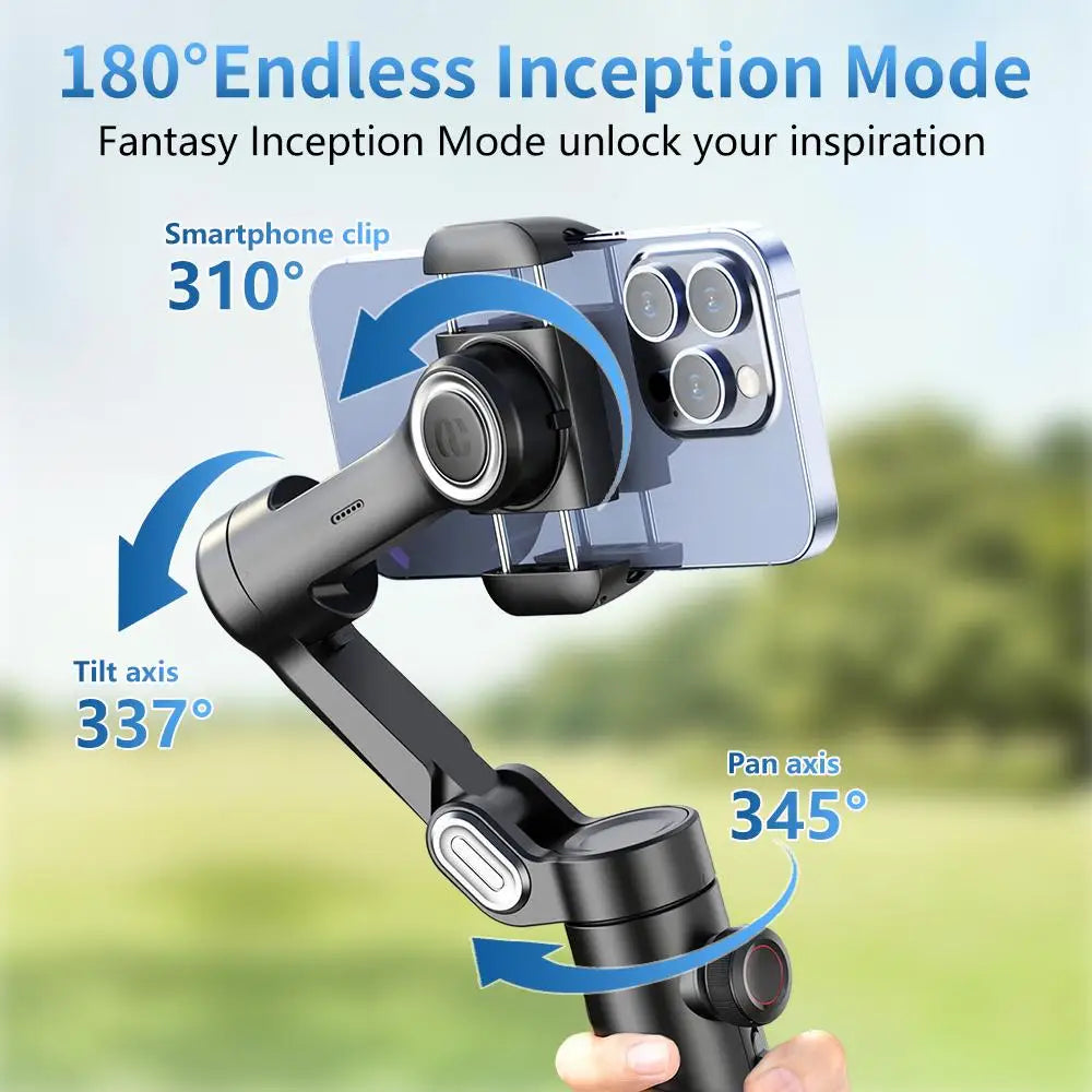 Smart XE 3-Axis Smartphone Gimbal Stabilizer with Fill Light