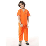 2025 Halloween Adult Inmate Costume Orange Prisoner Jumpsuit Jailbird Outfit for Halloween Orange Prisoner Costume Men Jail