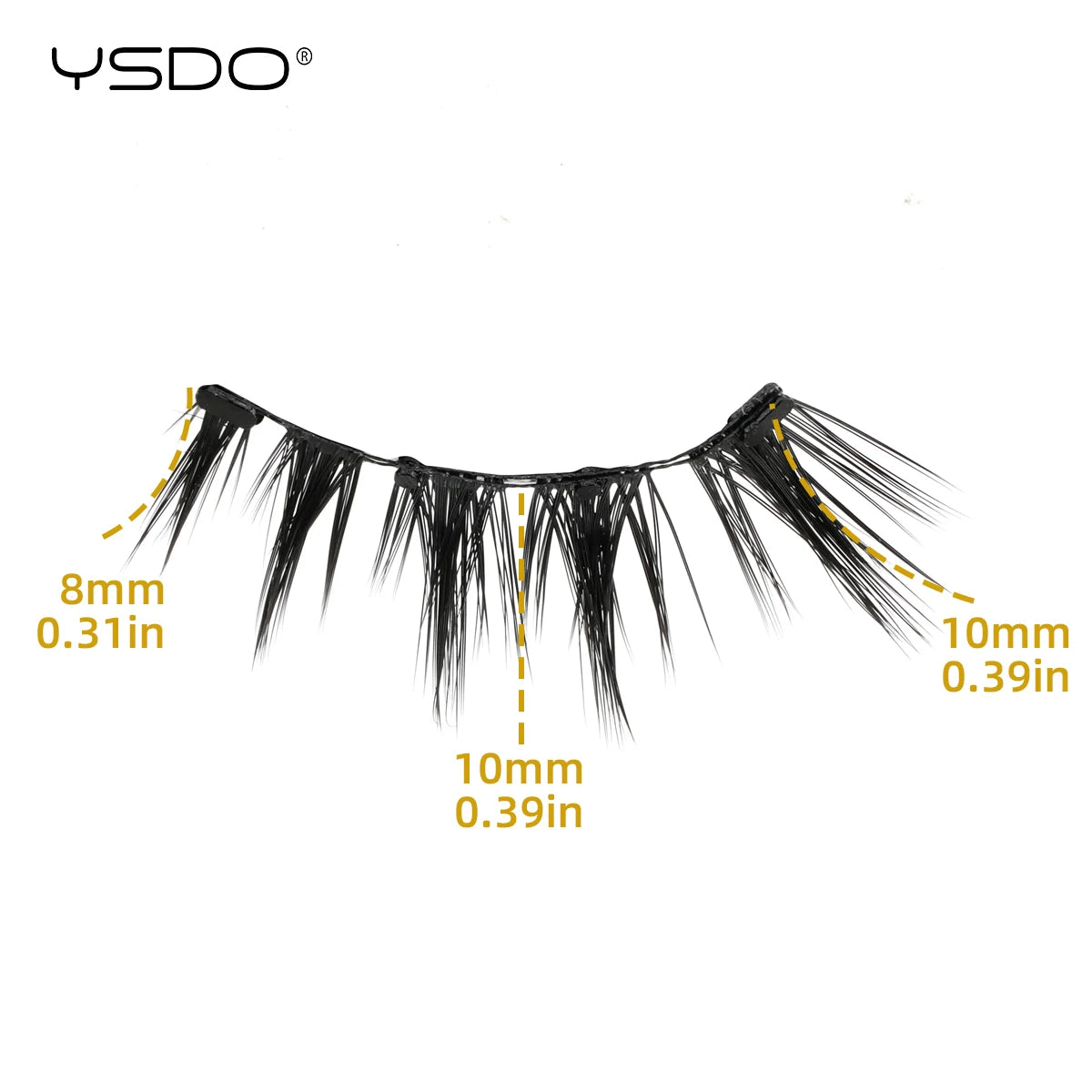 YSDO Magnetic Eyelashes Reusable Winged Magnetic 3D Mink lashes Long-Lasting No Glue Needed False Eyelashes with Tweezer Makeup