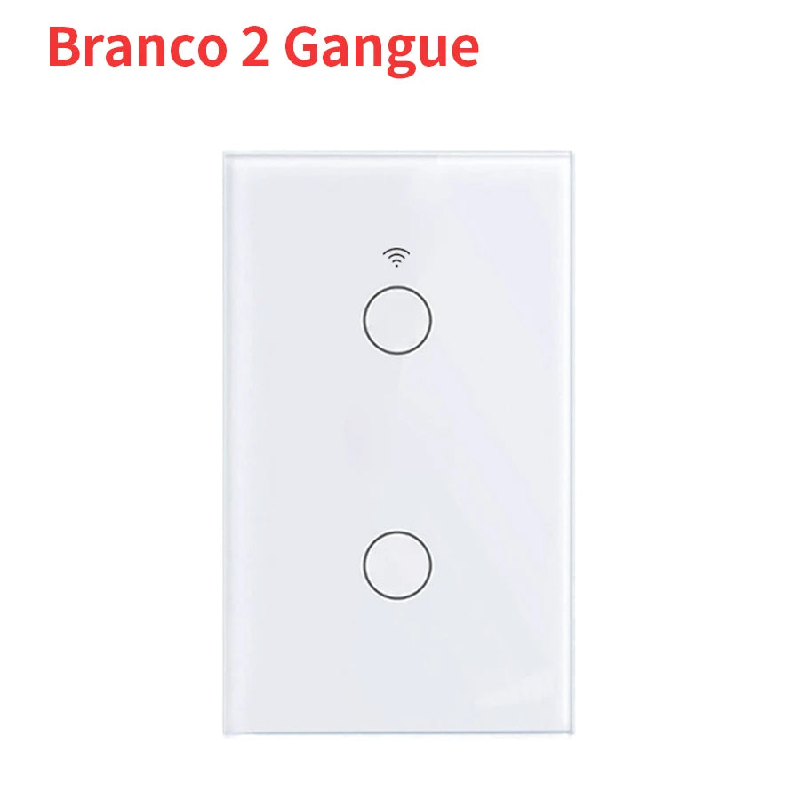 Tuya WiFi Touch Wall Smart Switch 1/2/3 Gang Light Switch Without Neutral Line Smart Life APP Control Support Alexa Google Home