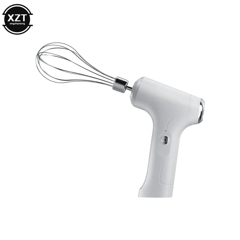 USB Wireless Electric Whisk Cake Baking Cream Whisk Kitchen Tools Handheld Rechargeable Mixing Machine Electric Food Mixer