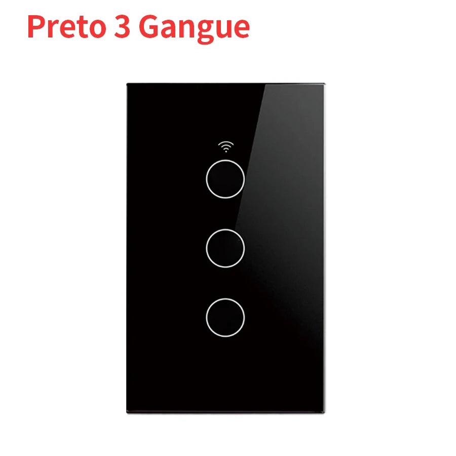 Tuya WiFi Touch Wall Smart Switch 1/2/3 Gang Light Switch Without Neutral Line Smart Life APP Control Support Alexa Google Home