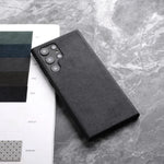 ALCANTARA Case for Samsung Galaxy S25 Ultra S24 S23 S22 Plus FE 5G Supercar Interior Same Artificial Leather Phone Cases