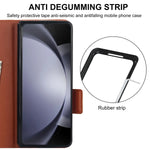 for Samsung Galaxy Z Fold 5/4/3 Phone Case,【RFID Blocking】for Women Men with Card Holder Leather Protective Cover for Z Fold 5