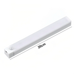 Under Cabinet Dimmable LED Motion Sensor Night Light USB Charging Magnetic Induction Lamp for Bedside, Wardrobe, Stairway