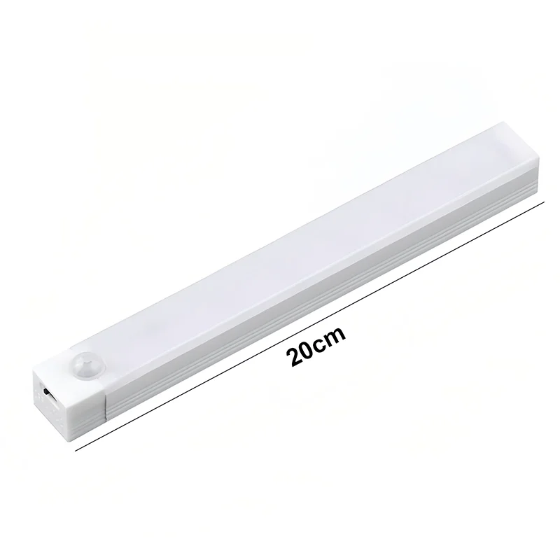 Under Cabinet Dimmable LED Motion Sensor Night Light USB Charging Magnetic Induction Lamp for Bedside, Wardrobe, Stairway