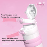 COOKER KING 500ml Stainless Steel Vacuum Insulated Water Bottle for Women, Leak-Proof Thermal Flask, Portable Travel Tumbler