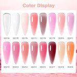 MTSSII 7ml Quick Extension Nail Polish Jelly Transparent Nude Pink Red Hard Gel  Quick Building Nail Art Gel Varnish For Nails
﻿