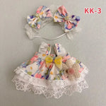 20cm Plush Doll'S Clothes Outfit Accessories For Korea Kpop Exo Labubu Idol Dolls Lolita set cute little princess skirt Clothing