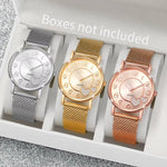 1/3PCS Fashion Heart Dial Women Watches Casual Plastic Strap Quartz Wristwatch Reloj Mujer（Without Box）