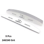 5/25Pcs/Lot Nail File Mix Color 80/100/150/180/240 Grit Professional Sandpaper Cuticle Remover Buffer Files Manicure Tool Set
