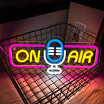 On Air Neon Sign For Wall Decor,Led Neon Light For Game Room,Broadcasting Room,Live Room,Bedroom Decor, Music Studio,USB Powered