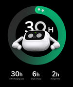 UGREEN LCD Full Color Smart Screen Wireless TWS Bluetooth Earphones Earbuds 52dB Active Noise Cancelling ANC In Ear Headphones