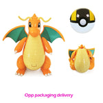 Figure Pokemon Pokeball transform Pikachu Charizard Venusaur Blastoise Mewtwo Gyarados Solgaleo Lunala Eevee poke ball toy gift