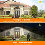 Super Bright Solar Wall Lamp with 3-Mode Solar Powered Flood Lights, IP65 Waterproof for Outdoor Yard and Street
