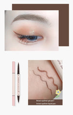 Eyeliner Double Head Pen For Smooth And Delicate Eye Makeup  Quick Drying Film Forming Waterproof And Sweat Proof Eye Makeup