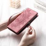 Leather Flip Case For Samsung Galaxy S25 S23 S24 Ultra S22 S21 Plus S20 FE S10 + Note 20 10 9 8 Card Wallet Embossing Phone Bag