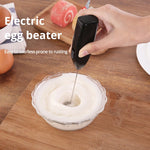 Electric Egg Beater Milk Frother For Coffee Household Kitchen Mini Stainless Steel Coffee Milk Tea Blender