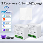 Tuya Smart WiFi Switch For Lighting RF 433MHz Wireless Switch Smart Life APP Voice Control Work With Alexa Google Home Alice